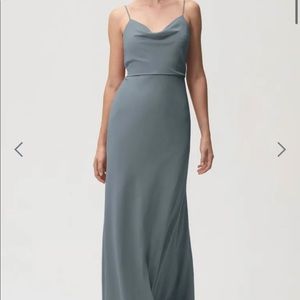 Jenny Yoo “CAPRI” Bridesmaid Dress in Mayan Blue